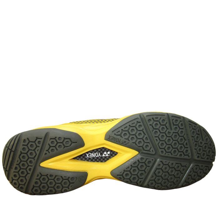 YONEX V100-i Badminton Shoe - Steel Gray and Honey Mustard